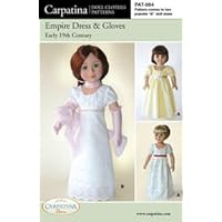 Empire Dress Pattern in 2 Sizes: For 18 American Girl Dolls and for 18 Slim Dolls