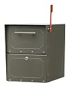 Architectural Mailboxes' 6200Z-10E Oasis Junior Locking Post Mount Mailbox (Bronze)