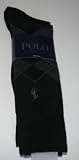 Polo Ralph Lauren Mens Dress Socks 3 Pair Size: 10-13 Black