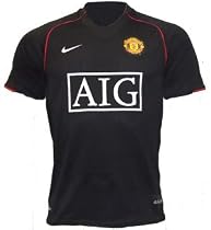 Manchester United Away Shirt Junior 2007/08 Size Small Boys