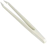 uxcell ピンセット　帯電防止ピンセット　ホワイト　プラスチック