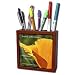 Patricia Sanders Flowers - Inspirational Seeds of Joy Poppy - Tile Pen Holders-5 inch tile pen holder