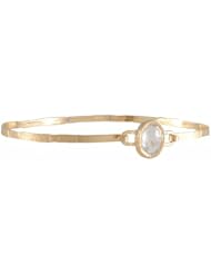 JENNIFER DAWES- Gold Bangle Bracelet with Quartz