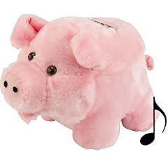Pig Plush Sparschwein Pl&uuml;sch mit Ger&auml;uschen