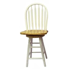Click here to buy Arrowback White Stool - 24 by Stacks and Stacks.