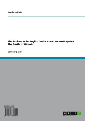 The Sublime in the English Gothic Novel: Horace Walpole's The Castle of Otranto