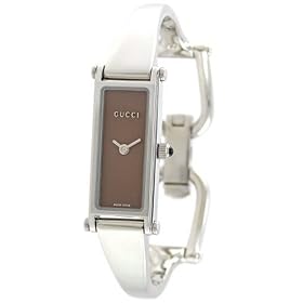 petite bangle-style watch is designed for smaller wrists and radiates chic Gucci style