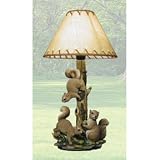 Review   / Squirrel Country Home Lodge Table Lamp Light Animal Decor Room