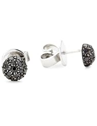 Sethi Couture "Beads Of Paradise" Black Diamond Pave Set Ball Earrings