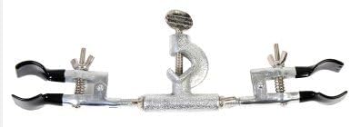 Amep 7-G80 Double Burette Clamp - Rotating Jaws Plastic Coated