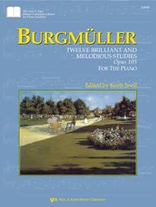 GP447 - Burgmuller : Twelve Brilliant And Melodius Studies Opus 105 For The Piano