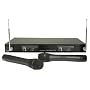 Skytronic 2 CH VHF Handheld Radio Mic System,173.8MHz+174.8MHz. (UK only)