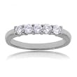 Modern .5 Cttw Diamond Ring in 14 Karat White Gold