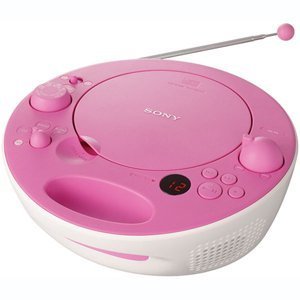 Sony CD Boombox with Digital AM/FM Tuner (Pink)