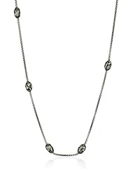 Zina Sterling Silver "Swirl Collection" Swirl Beads Necklace