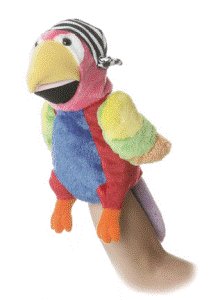 Childrens Toyshop  Toys : Aurora 12" "Arrr" Parrot Body Puppet