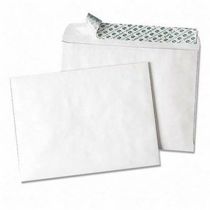 Quality Park 44580 Quality Park Redi-Strip Booklet Envelopes, 9x12, 28lb, White, 100/Box