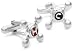 Silver Taps Hot + Cold Cufflinks
