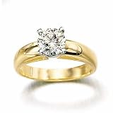 1.50ct Certified Diamond Engagement Ring In 14kt Yellow Gold. Size 7