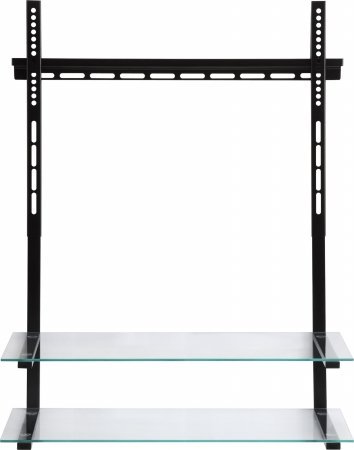 Altra Furniture Quick Mount TV Stand with Glass Shelves