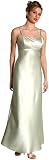 Satin Full Length Formal Bridesmaid Dress