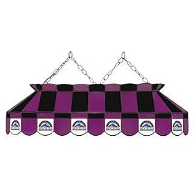 Colorado Rockies 40 STAINED GLASS POOL BILLIARD TABLE LAMP LIGHT