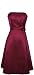 50's Strapless Satin Formal Bridesmaid Prom Dress Holiday Gown - XS