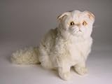 Chinchilla Persian Kitten, Sitting - Lifelike Plush|One Size - 12 inches