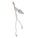 Hand Crafted Cellular Phone Charm - Fashion High Heel - Clear
