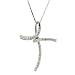 10K 0.12ct.t.w. Diamond Cross Pendant Necklace - 18