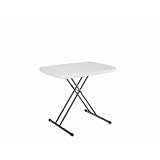 Lifetime, Personal Table, 30 x 20 Molded Top, White color finish