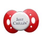 Lots to Say Baby Pacifier- Just Chillin-Red by Lots 2 Say Baby