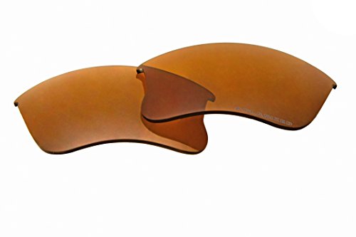 Polarized Replacement Sunglasses Lenses for Oakley Flak Jacket XLJ with UV Protection (Bronze Brown)