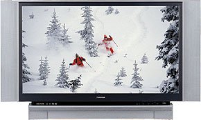 Toshiba Cinema Series HD 62HMX84 - 62 rear projection TV ( DLP ) - widescreen - 720p - HDTV monitor - black, silver