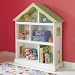 Kids Bookcases: Kids White Dollhouse Shaped Bookcase