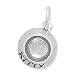 Sterling Silver Charm 9/16 in tall 3D Kitty Food Bowl, Box/Ribbon