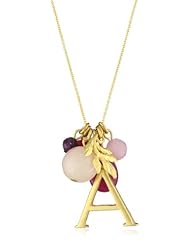 David Aubrey "Alphabet Cluster" Alphabet A Cluster Necklace