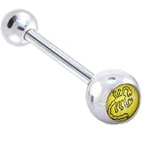 Zodiac Sign SCORPIO SIGN Logo Barbell Tongue Ring