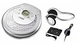 COBY CX-CD616 Slim CD Player with 10 Second ASP and Car Kit