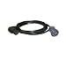 Interpower 86610620 North American Hospital Grade Cord Set, NEMA 5-15 Plug Type, Angled IEC 60320 C13 Connector Type, Black, 10A Amperage, 125VAC Voltage, 3m Length