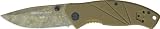 TIMBERLINE 4313 SOC Plain Edge Folding Coyote Knife with Tan Handle