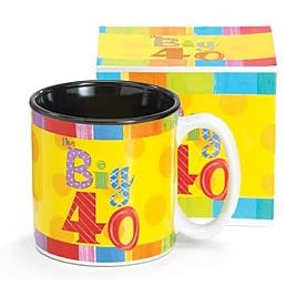 Big 40 Birthday Coffee Mug Cup Over The Hill Birthday Gift Gift Boxed by Burton & Burton