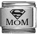 Clearly Charming Super Mom2 Laser Italian Charm