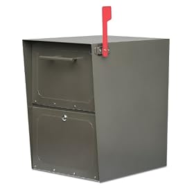 Architectural Mailboxes' 5100Z-E Oasis Locking Post Mount Mailbox (Bronze)