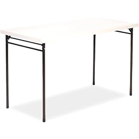 SAMSONITE COSCO 36149ECB1 Endura Molded Folding Table, Rectangular, 48w x 24d x 28-1/2h, Off-White