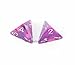 WCXPF0457E2 Violet Festive D4 Dice 2pc White Numbers Aprox 16mm