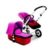 Bugaboo Cameleon Complete Stroller Pattern (Red Base, Pink Fabric)