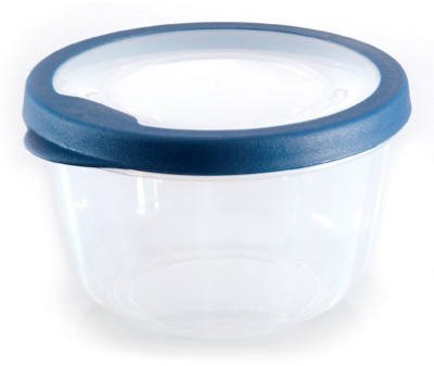 Rubbermaid FG5152C4EBLUE Flex & Seal Round 4-Cup Food Storage Container