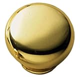 1 1/4 Dia Polished Brass Knob