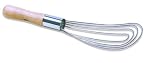 Best Manufacturers Flat Roux/Gravy Whip 10-inch Wood Handle